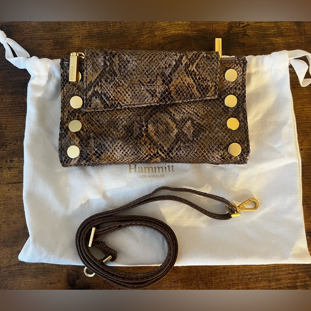 Hammitt Levy Crossbody/Clutch Limestone Snake